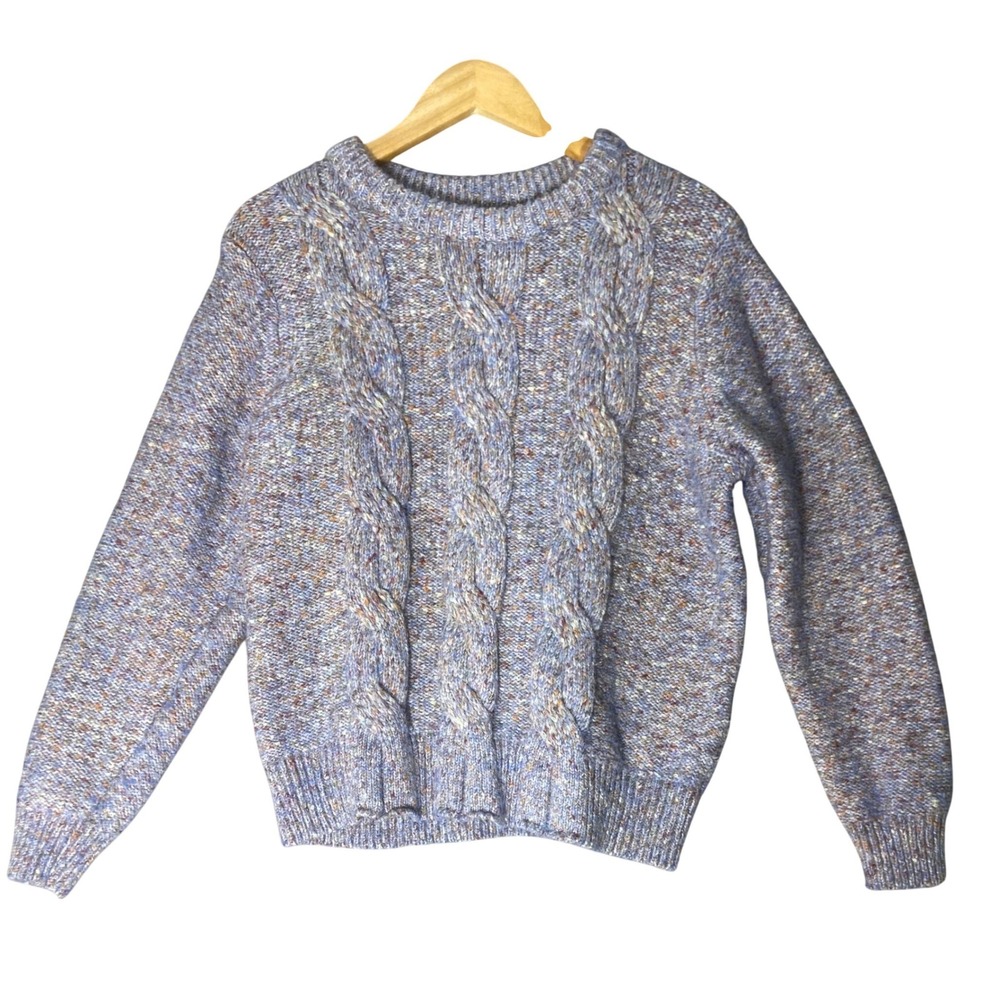 a new day Multicolor Cable-Knit Crewneck Sweater